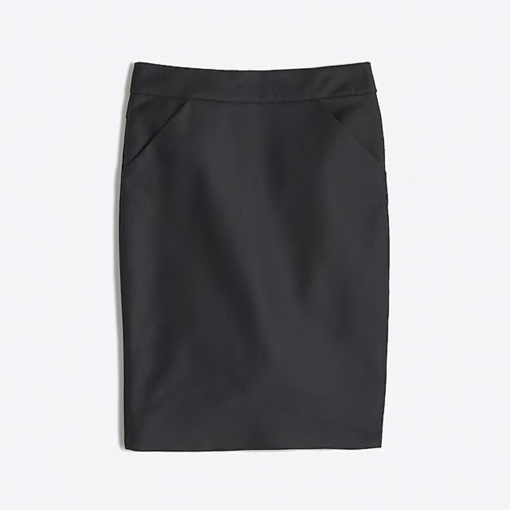 J Crew Black Pencil Skirt